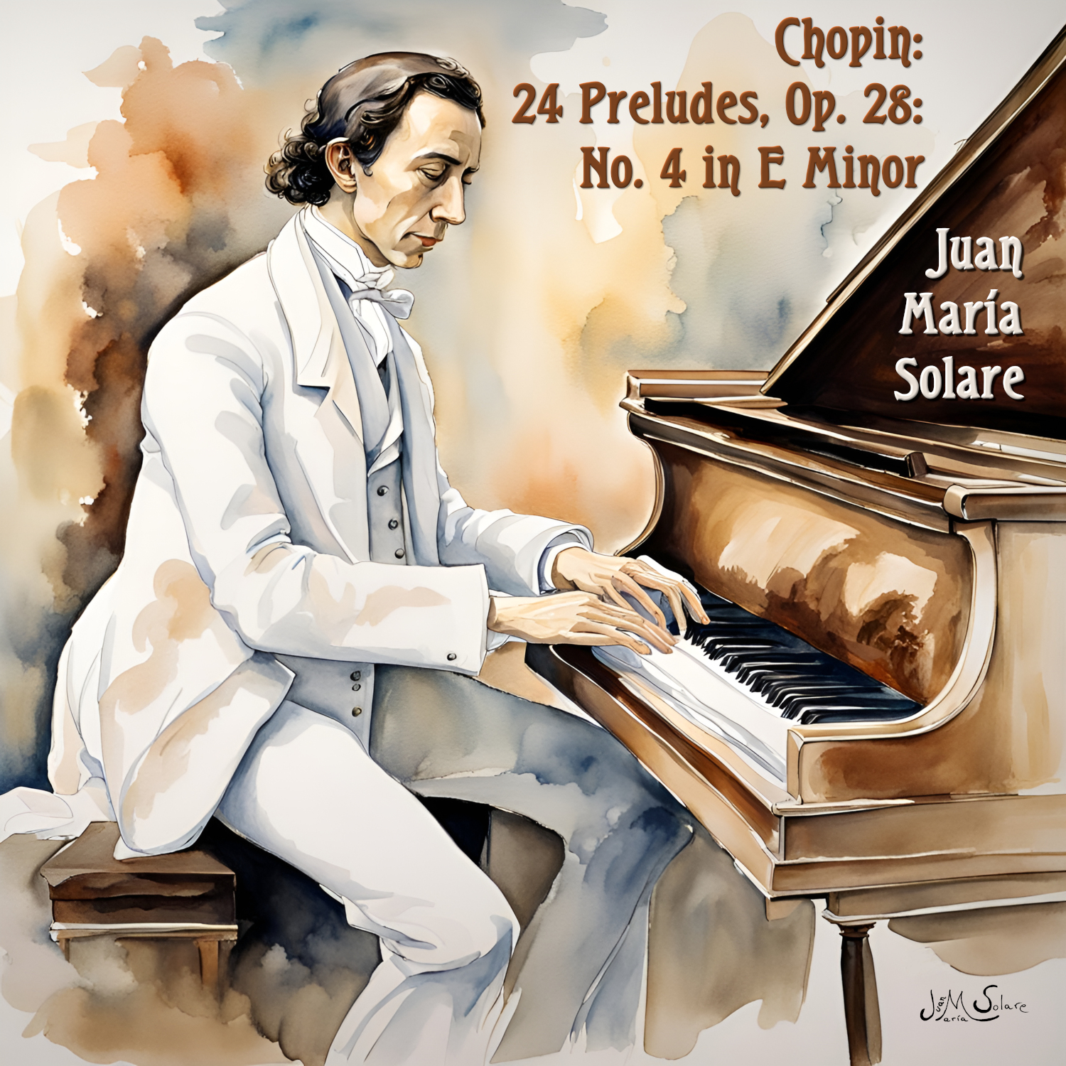 Chopin: 24 Preludes, Op. 28: No. 4 in E Minor - artwork - piano - Juan María Solare